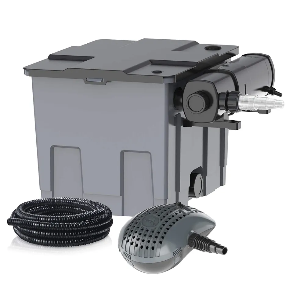 heissner-fpu16000-00-mehrkammer-teichfilter-mit-11w-uvc-und-pumpe image 1