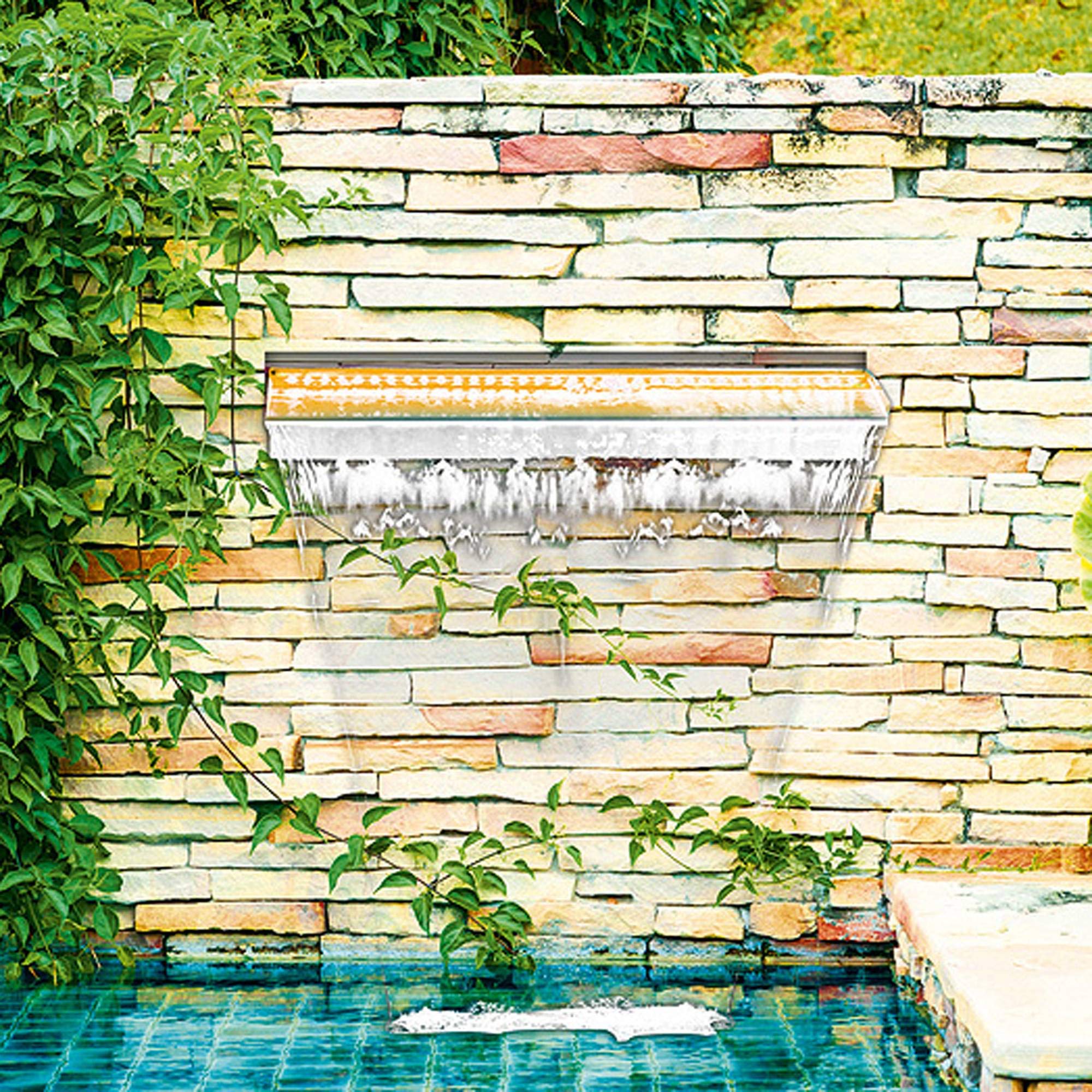 heissner-w486-00-wasserfall-berlaufkante-edelstahl-60-cm-mit-led-licht image 2