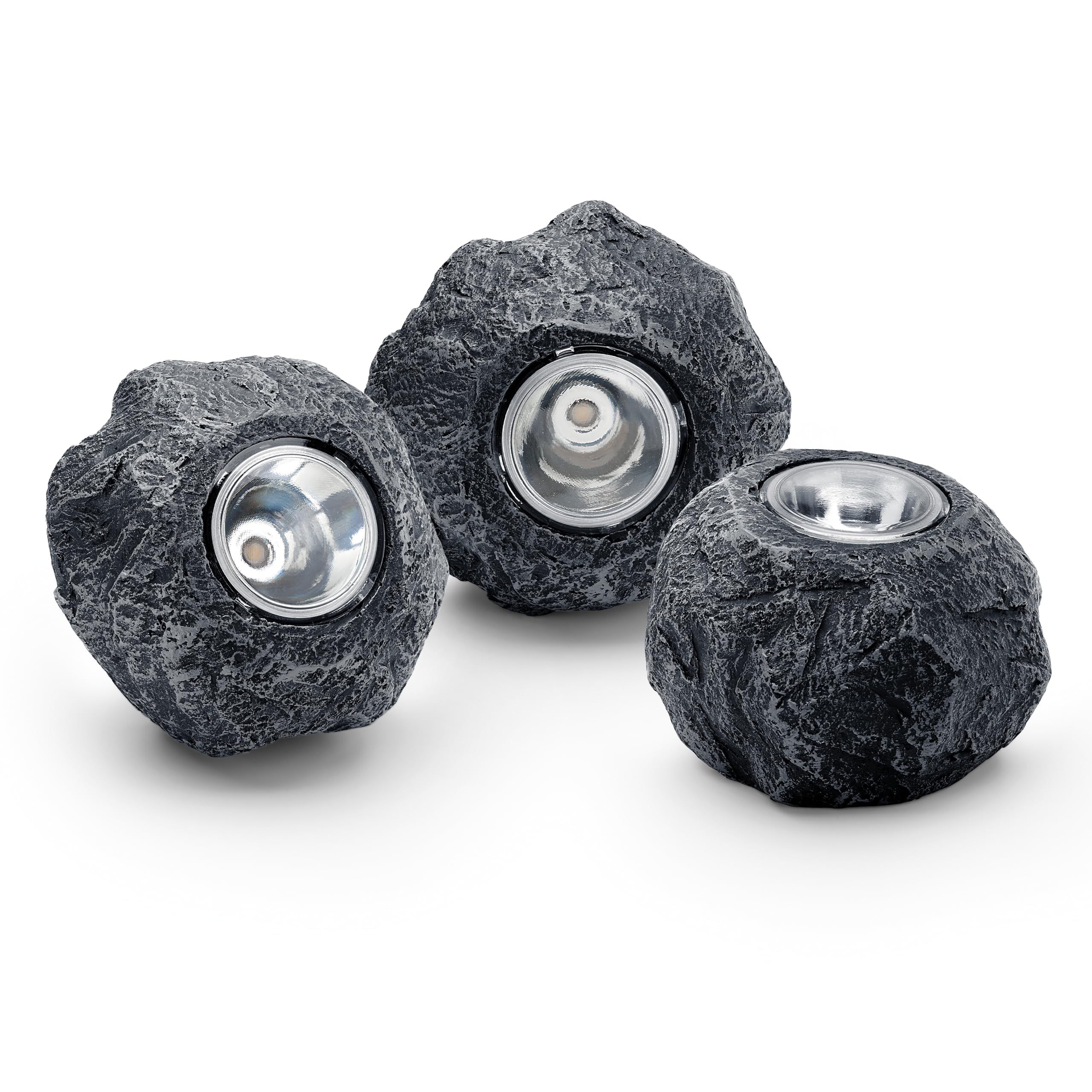 pontec-pondostar-led-rocklight-set-3-felsleuchten-schieferoptik image 1
