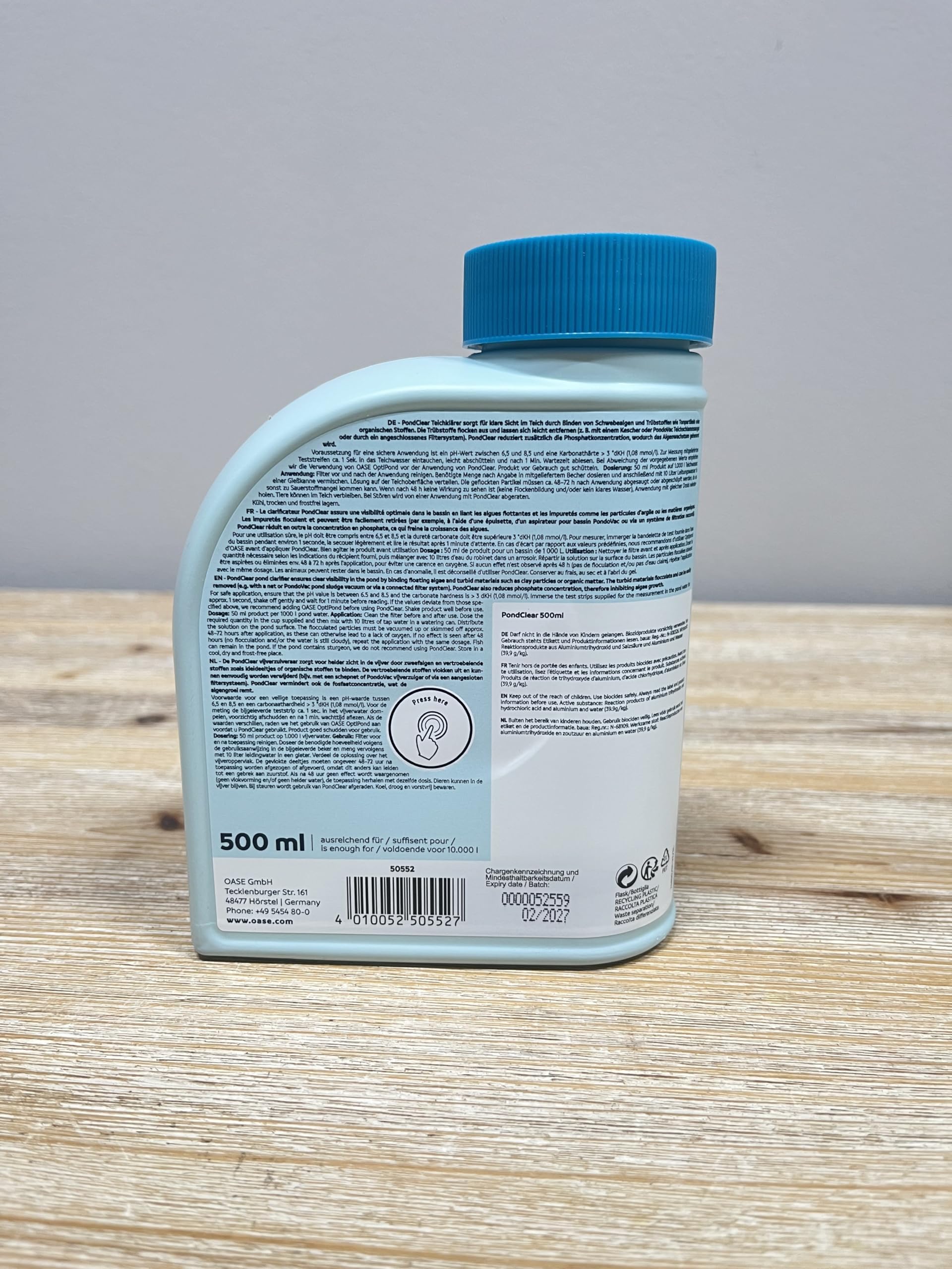 oase-aquaactiv-pondclear-teichkl-rer-500-ml-f-r-10-000-liter-gegen-tr-bung image 2