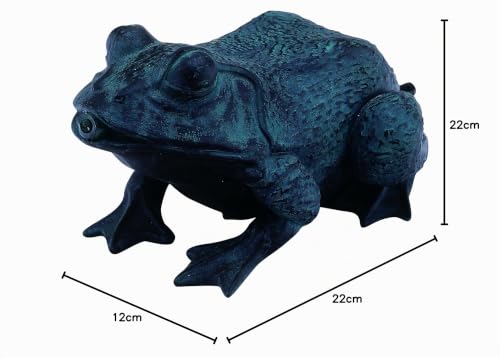 heissner-frosch-wasserspeier-bronze-teichfigur-15-x-23-x-12-cm-aus-polyresin image 6