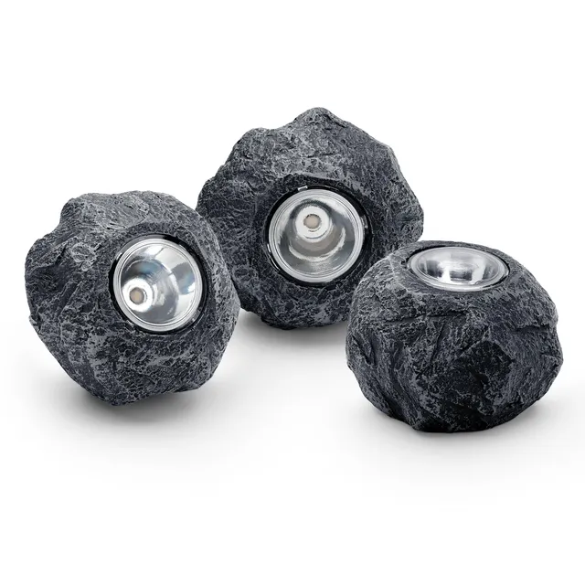 pontec-pondostar-led-rocklight-set-3-felsleuchten-schieferoptik image 1
