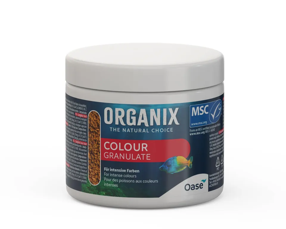 oase-organix-colour-granulate-175-ml-msc-fischfutter-granulat-f-r-farbenpracht image 1