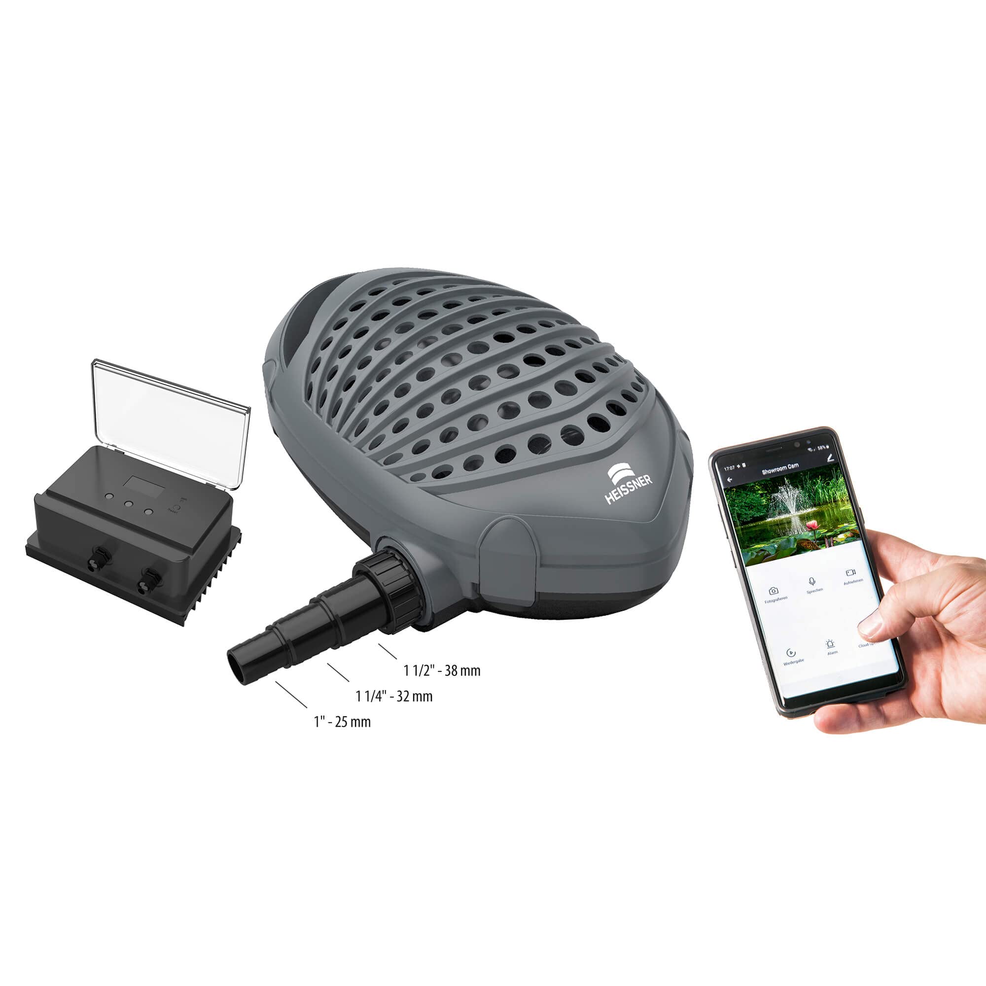heissner-aqua-craft-smart-filter-und-bachlaufpumpe-20000-l-h image 2