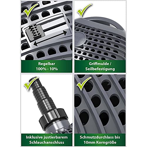 heissner-aqua-craft-eco-filter-bachlaufpumpe-10000-l-h-95w-regelbar image 4