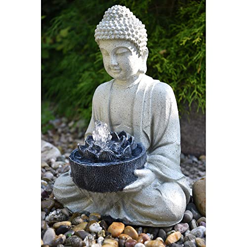 heissner-teichfigur-tempelfigur-wasserspeier-37-x-31-x-50-cm-sandstein-hell image 4