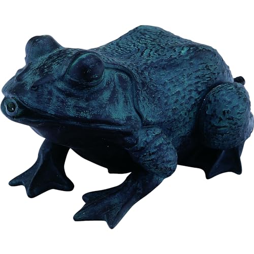 heissner-frosch-wasserspeier-bronze-teichfigur-15-x-23-x-12-cm-aus-polyresin image 4