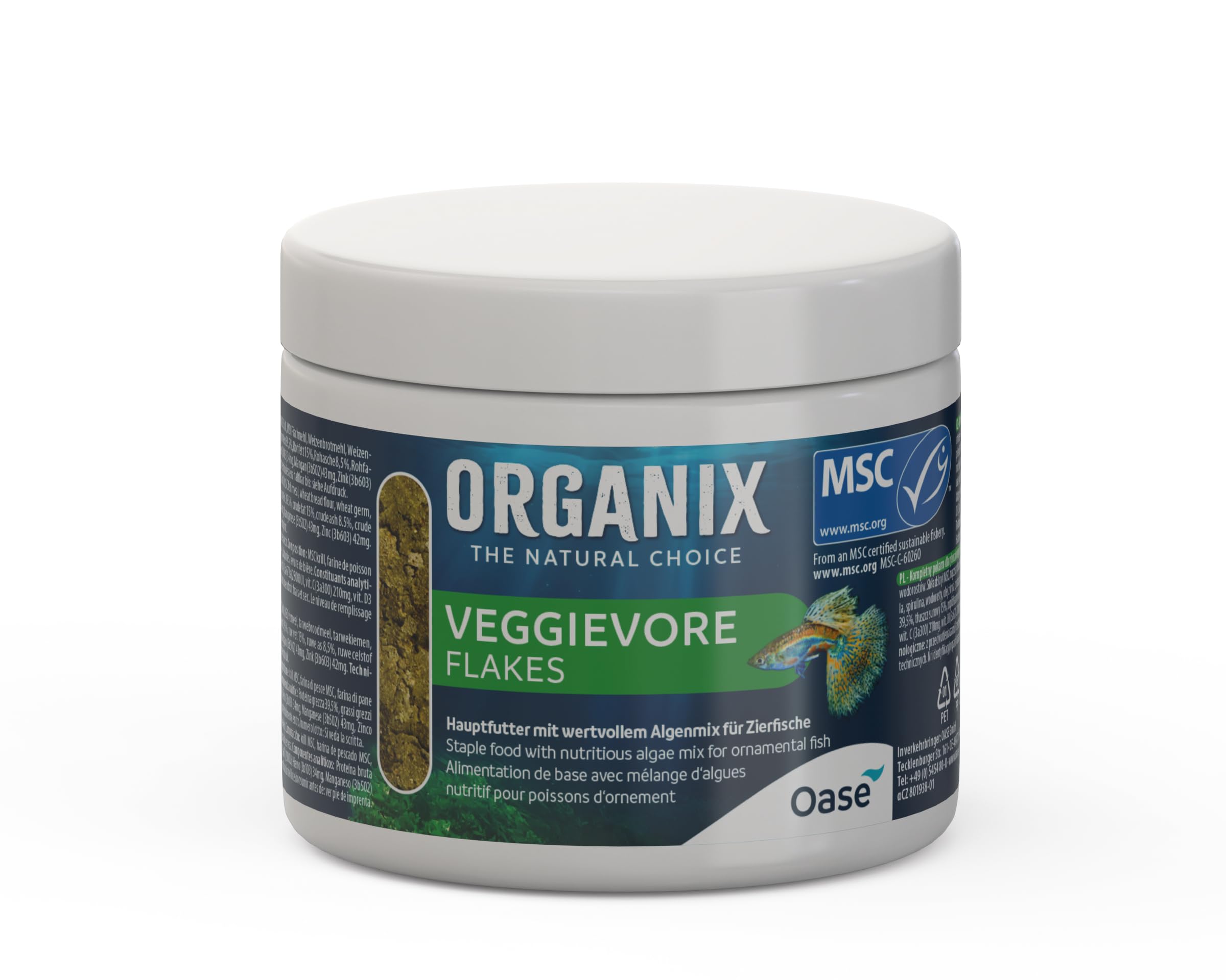 oase-organix-veggievore-flakes-250-ml-flocken-hauptfutter-f-r-pflanzenfressende- image 2