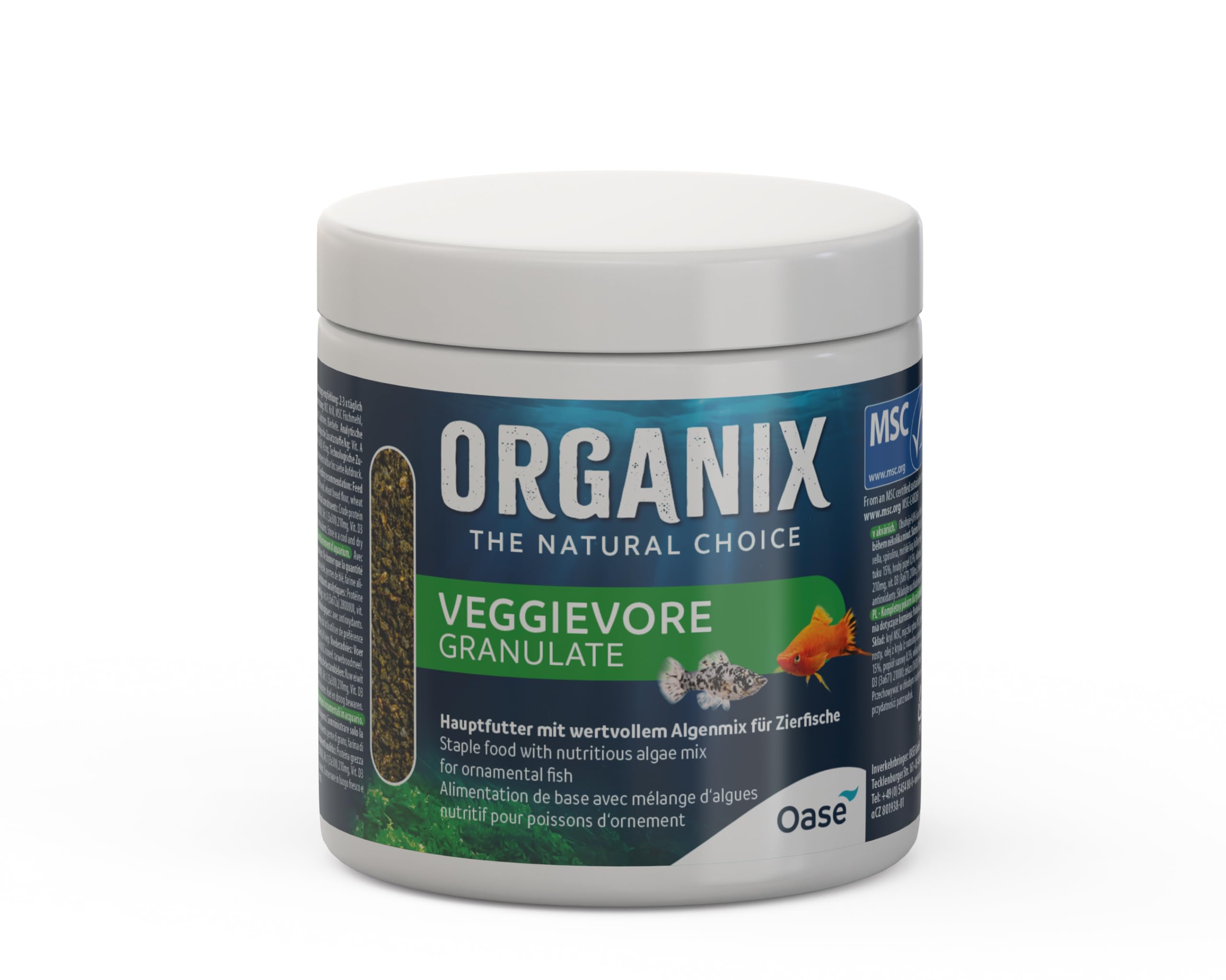 oase-organix-veggievore-granulate-175-ml-hauptfutter-f-r-pflanzenfressende-zierf image 2