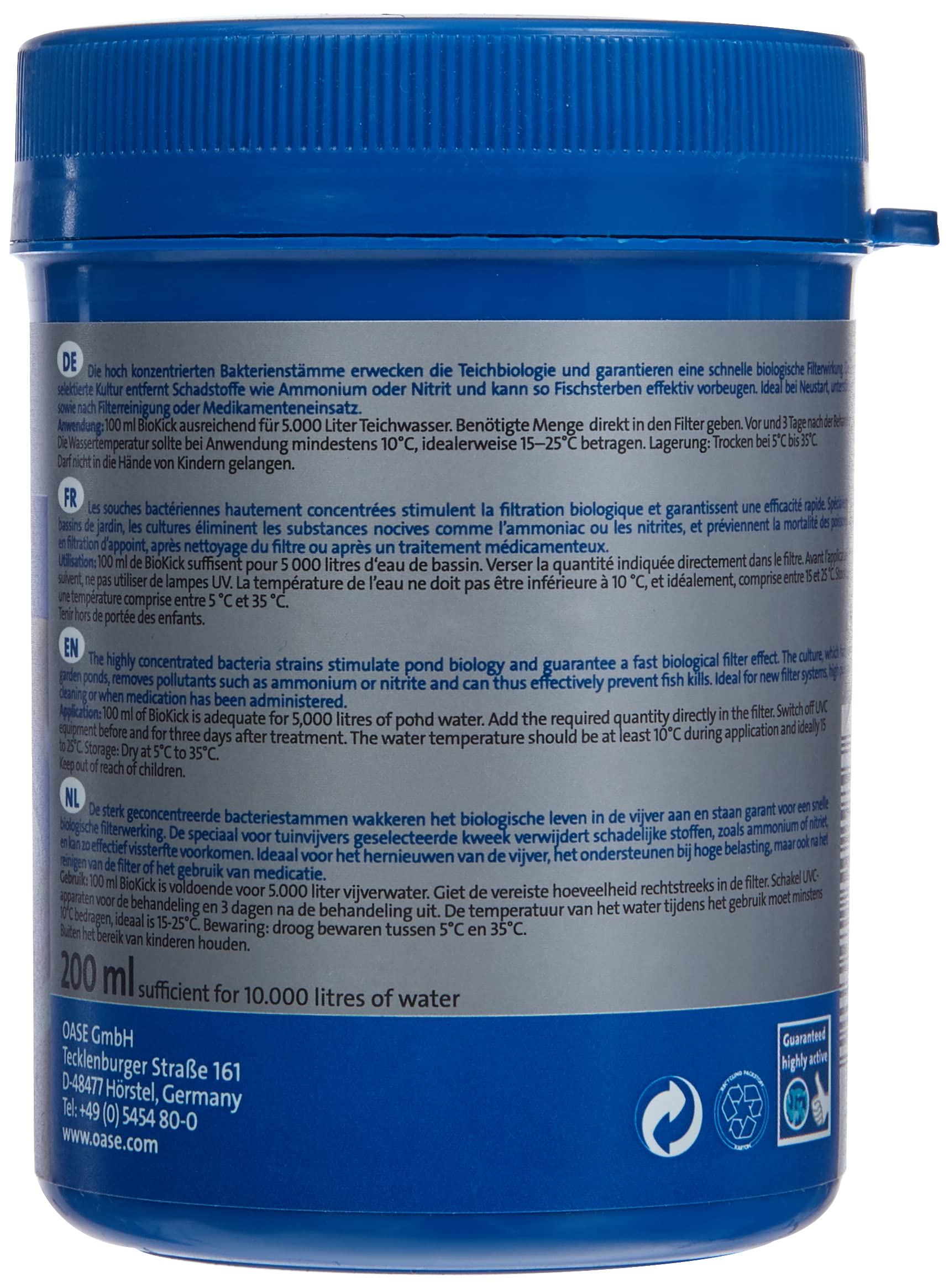 oase-aquaactiv-biokick-filterstarter-200-ml-190-g-teichbakterien-f-r-10-000-lite image 2