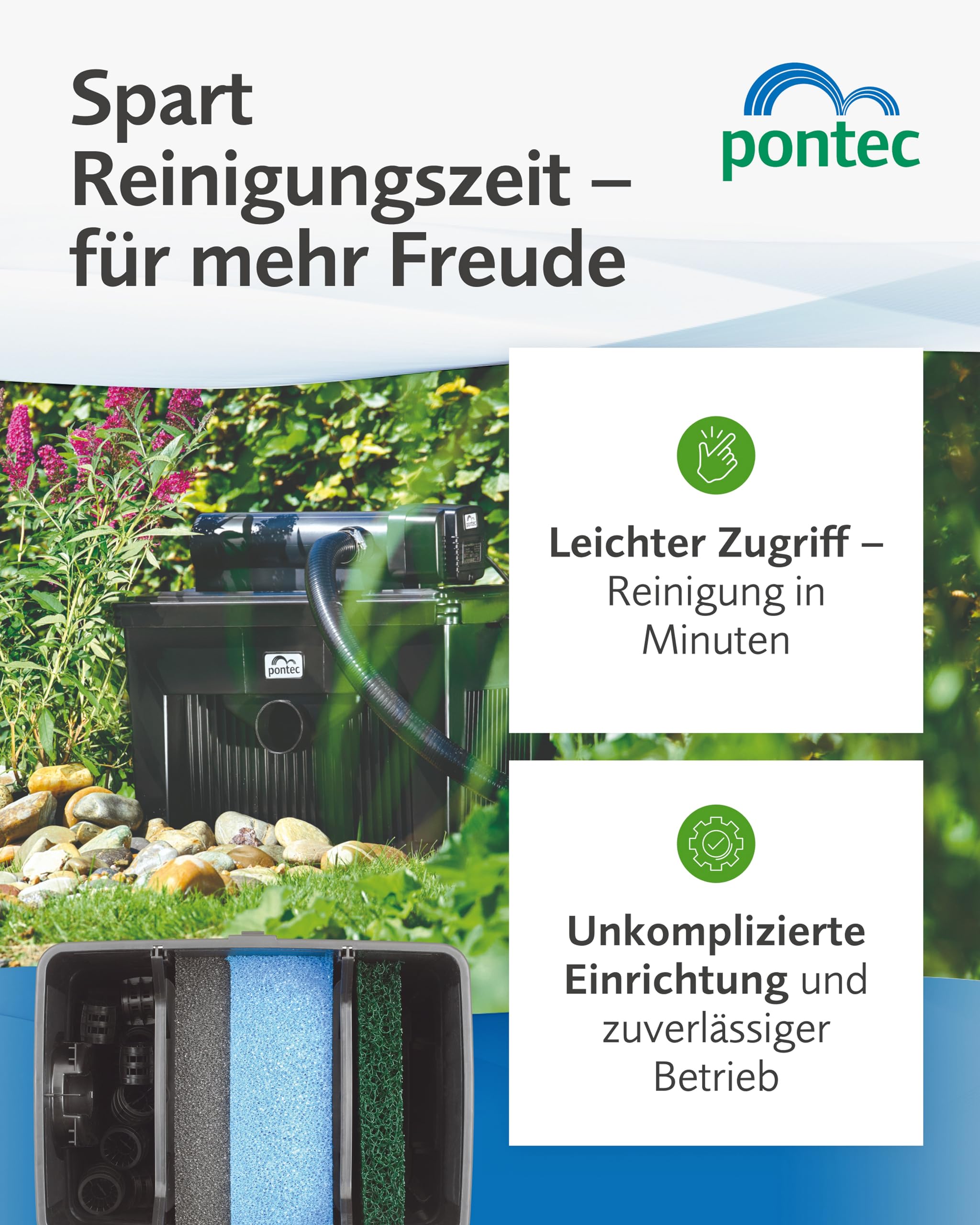 pontec-multiclear-set-8000-durchlauffilterset-mit-filterpumpe-und-uvc image 6