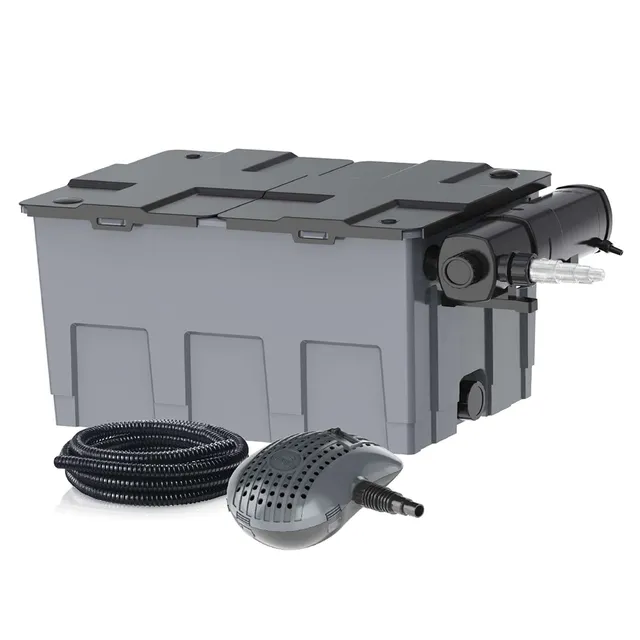 heissner-fpu24000-00-teichfilter-komplettset-mit-pumpe-4-800-l-h-68-w-und-24-w-u image 1