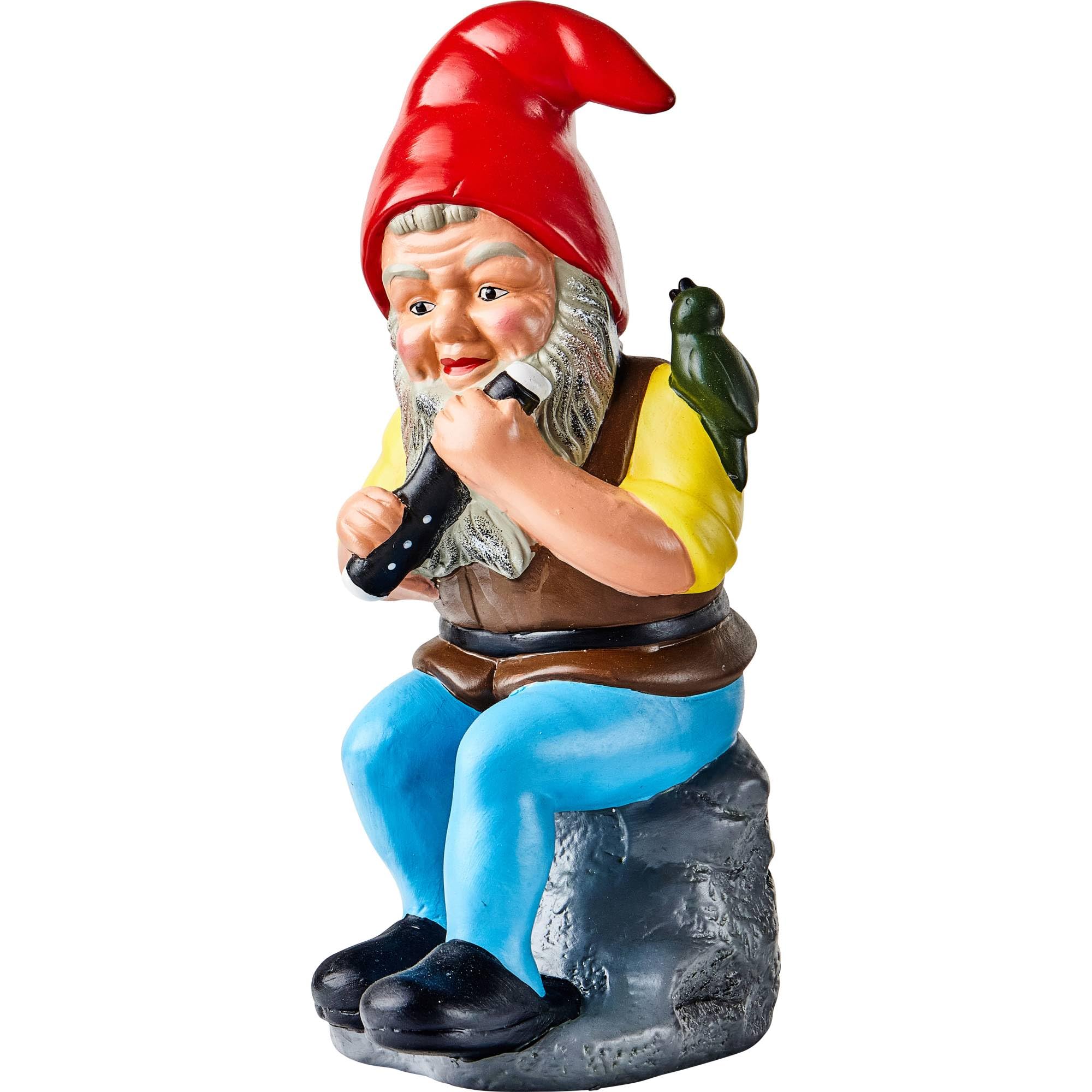 heissner-original-gartenzwerg-wendelin-fl-tenspieler-keramik-31-cm image 1