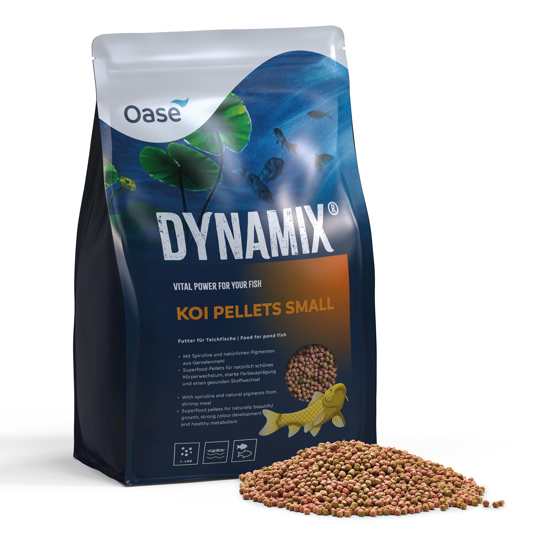 oase-dynamix-koi-pellet-gro-4-l-7-8-mm-koifutter-f-r-koi-ab-20-cm image 1